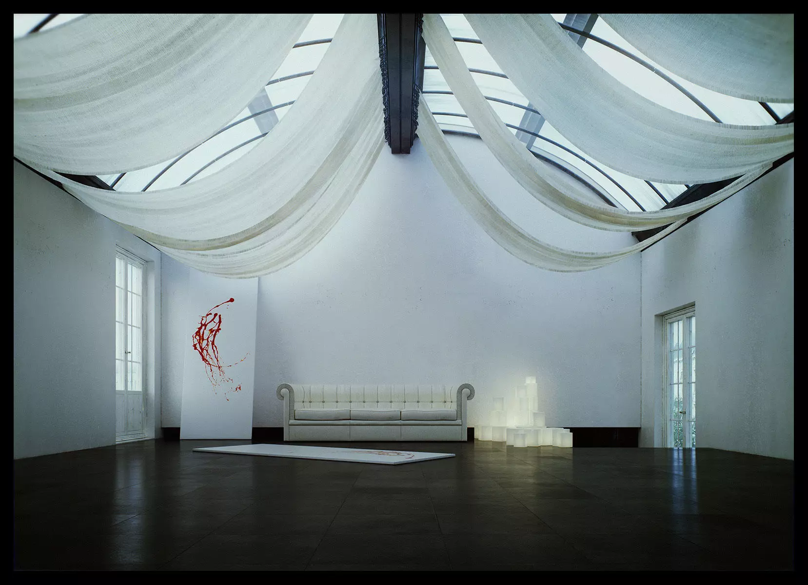 Vault Cloth - TimeLapse Scene - The Third and The Seventh 3D model_0