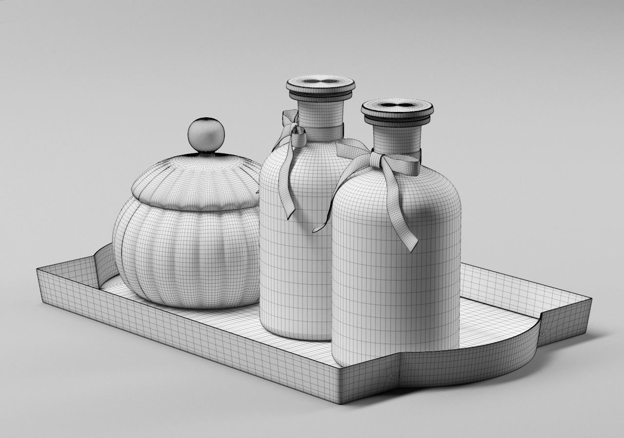 Devon HC Tray CInema4D and Corona 3D model_3