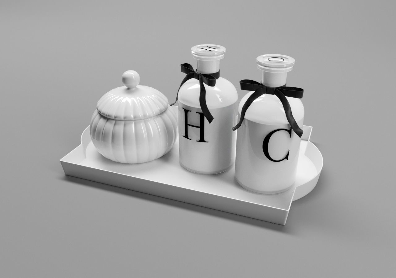 Devon HC Tray CInema4D and Corona 3D model_1