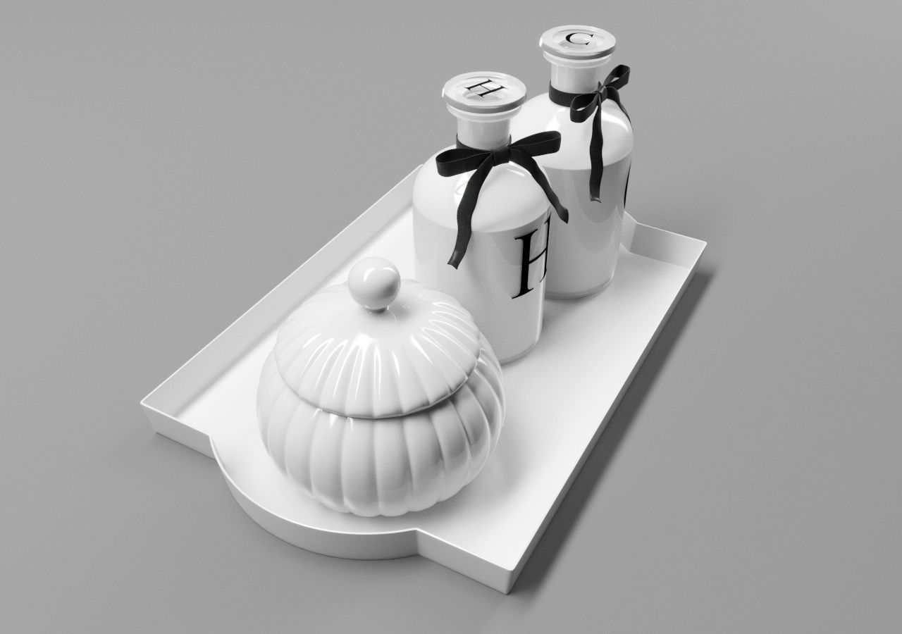 Devon HC Tray CInema4D and Corona 3D model_5