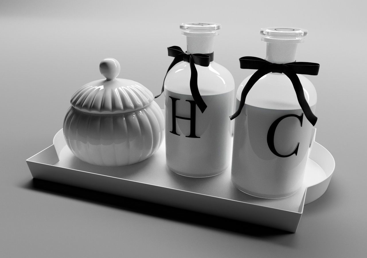 Devon HC Tray CInema4D and Corona 3D model_2