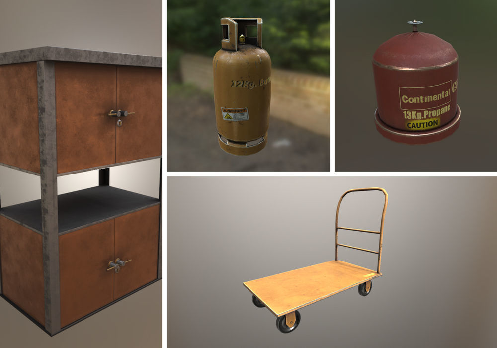 Industrial Props 2 Low-poly 3D model_2