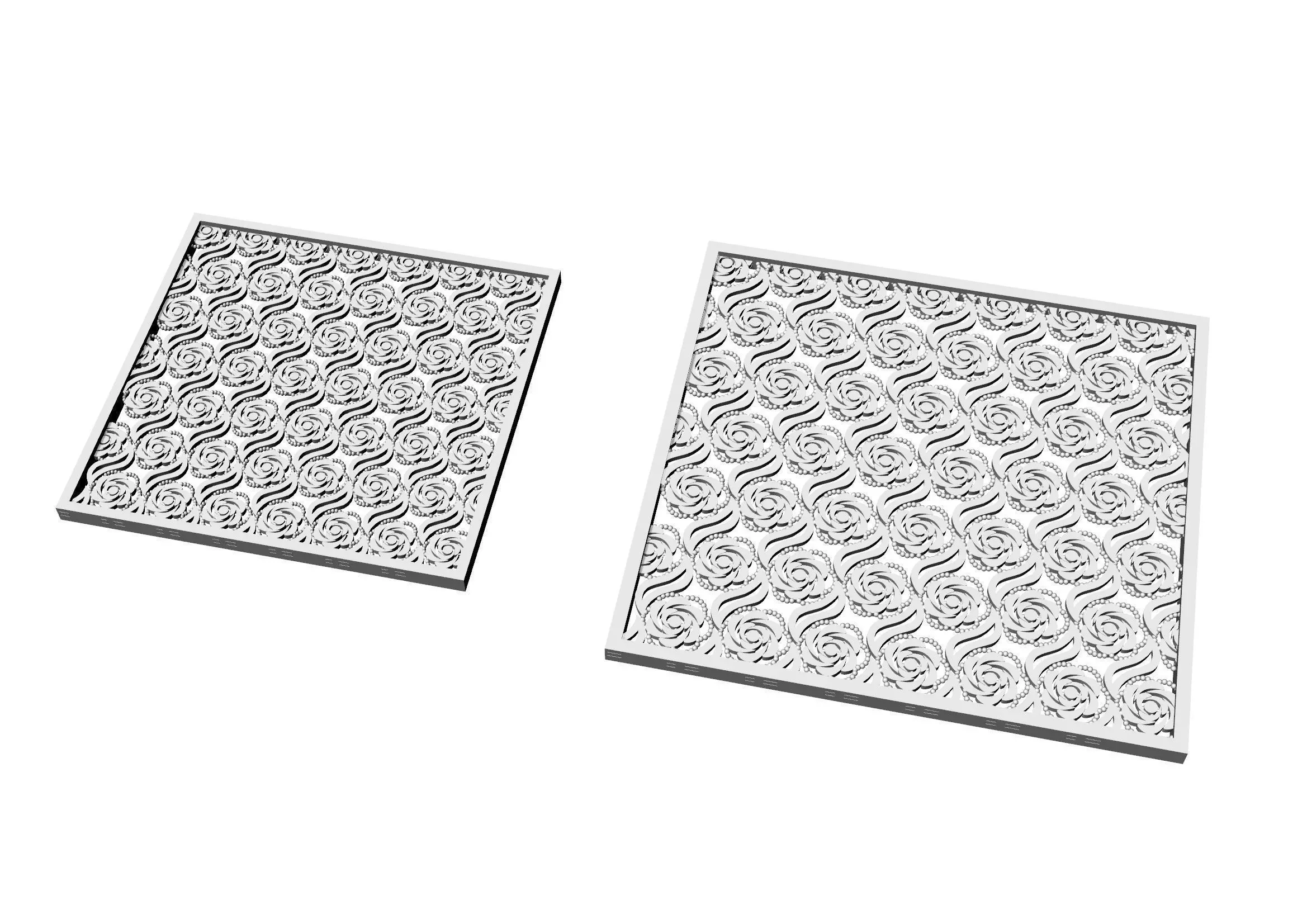 Set 15 pair of metal plates 3D print model