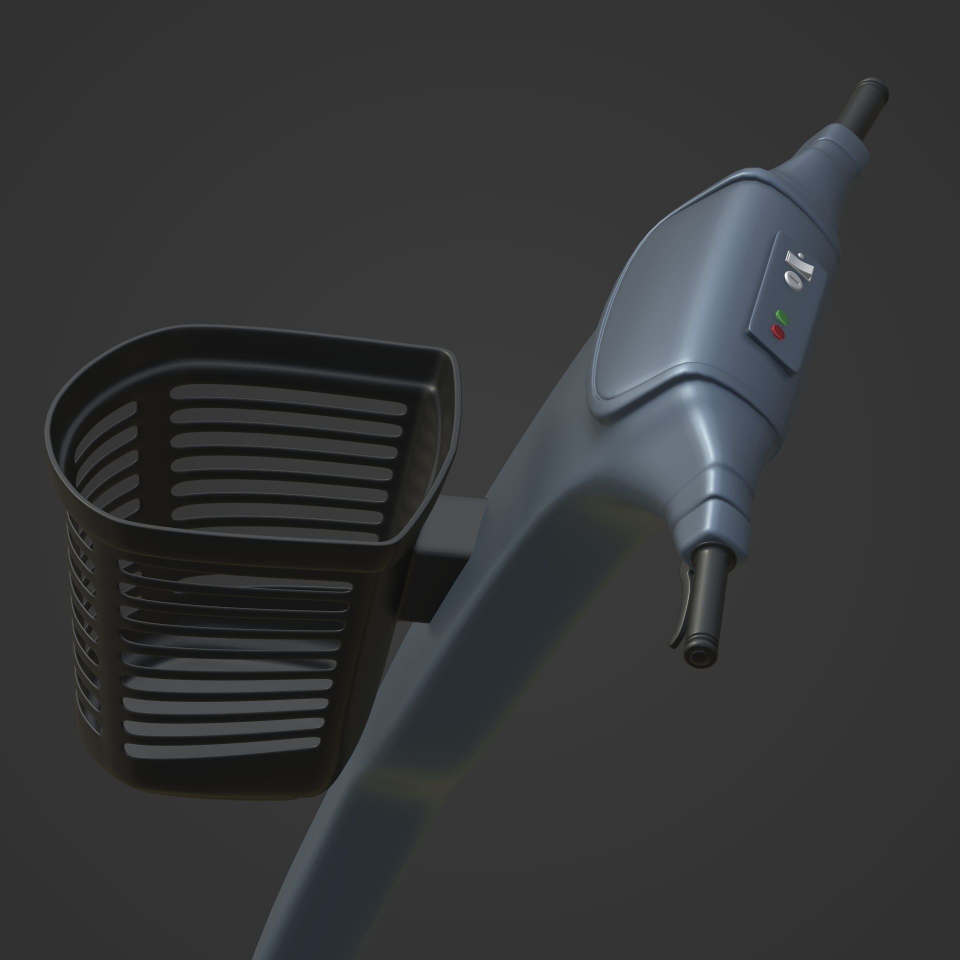Generic Mobility Scooter -- wheelchair Low-poly 3D model_17