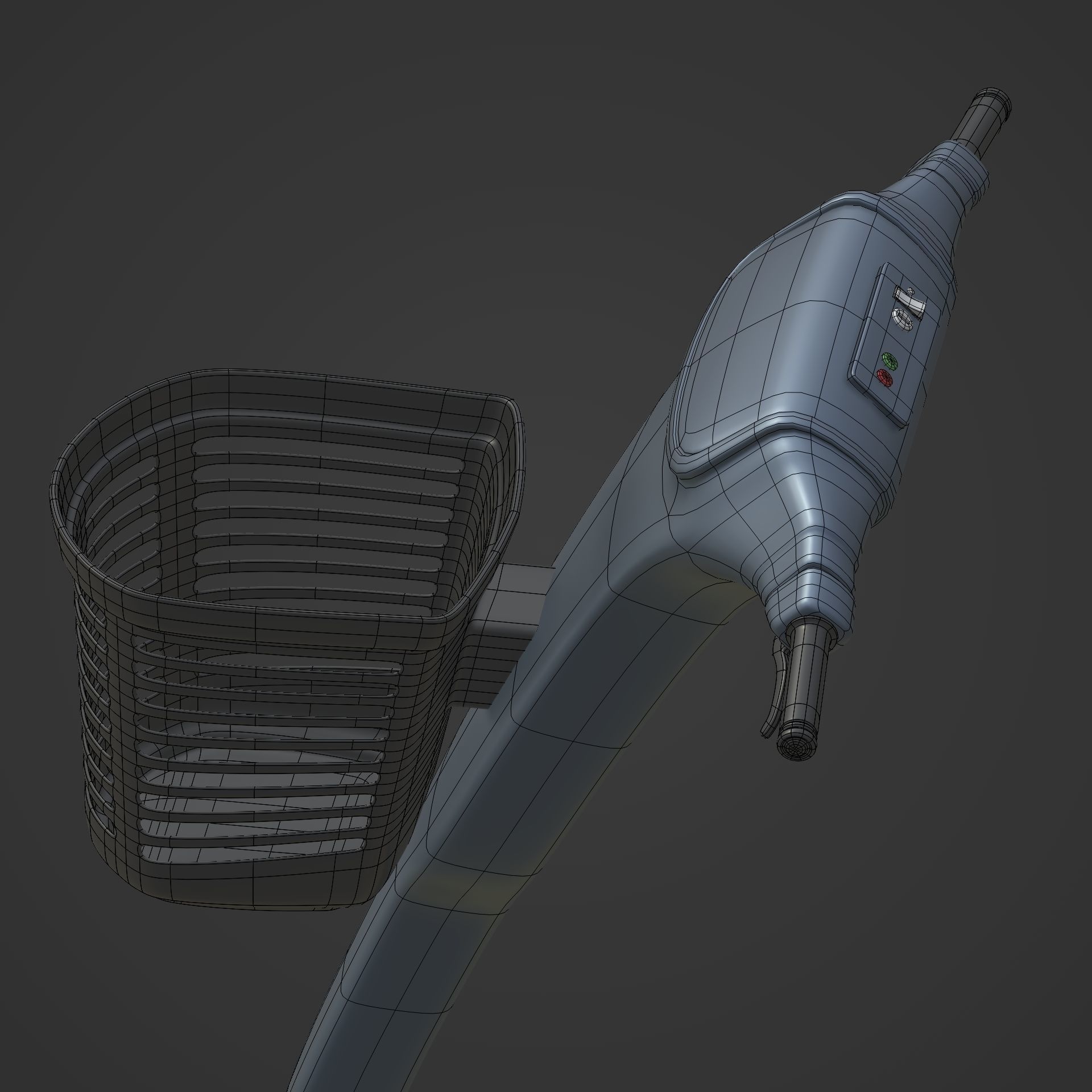 Generic Mobility Scooter -- wheelchair Low-poly 3D model_18