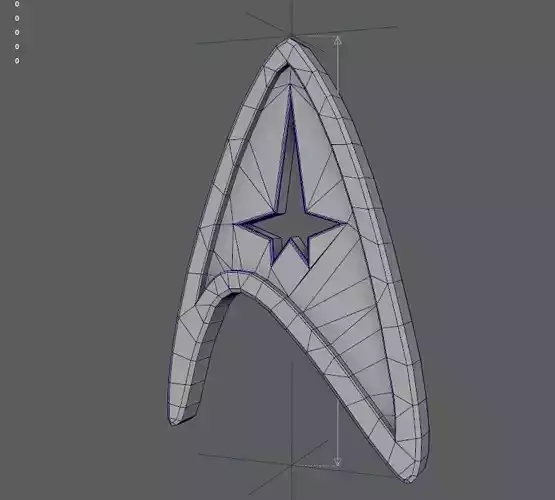 Badge of command from Star Trek 3D print model