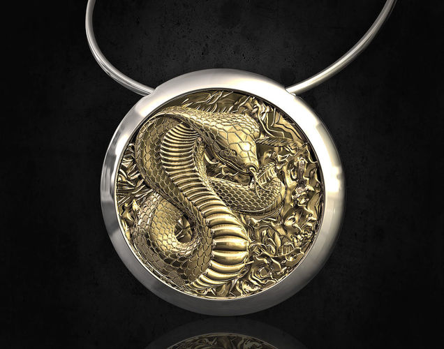 Cobra pendant 3D print model