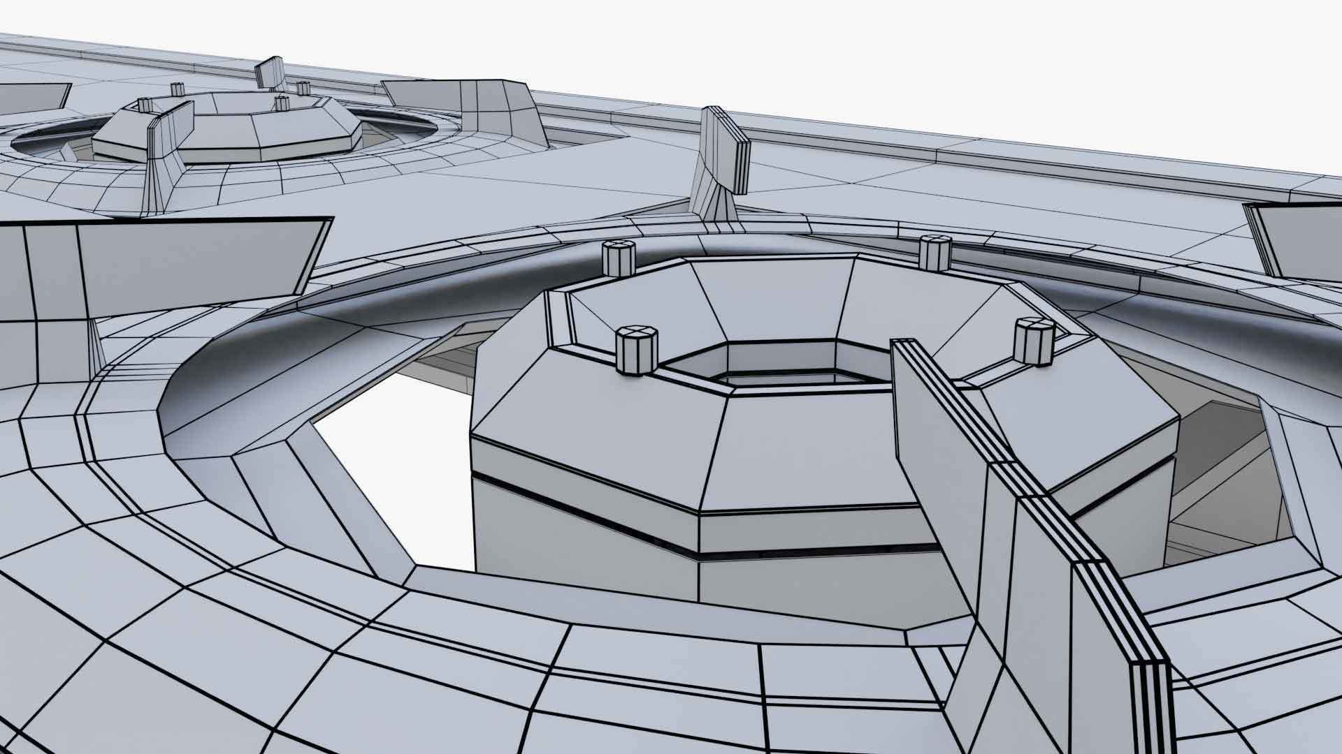 Gas Stove stainless steel 3D model_10