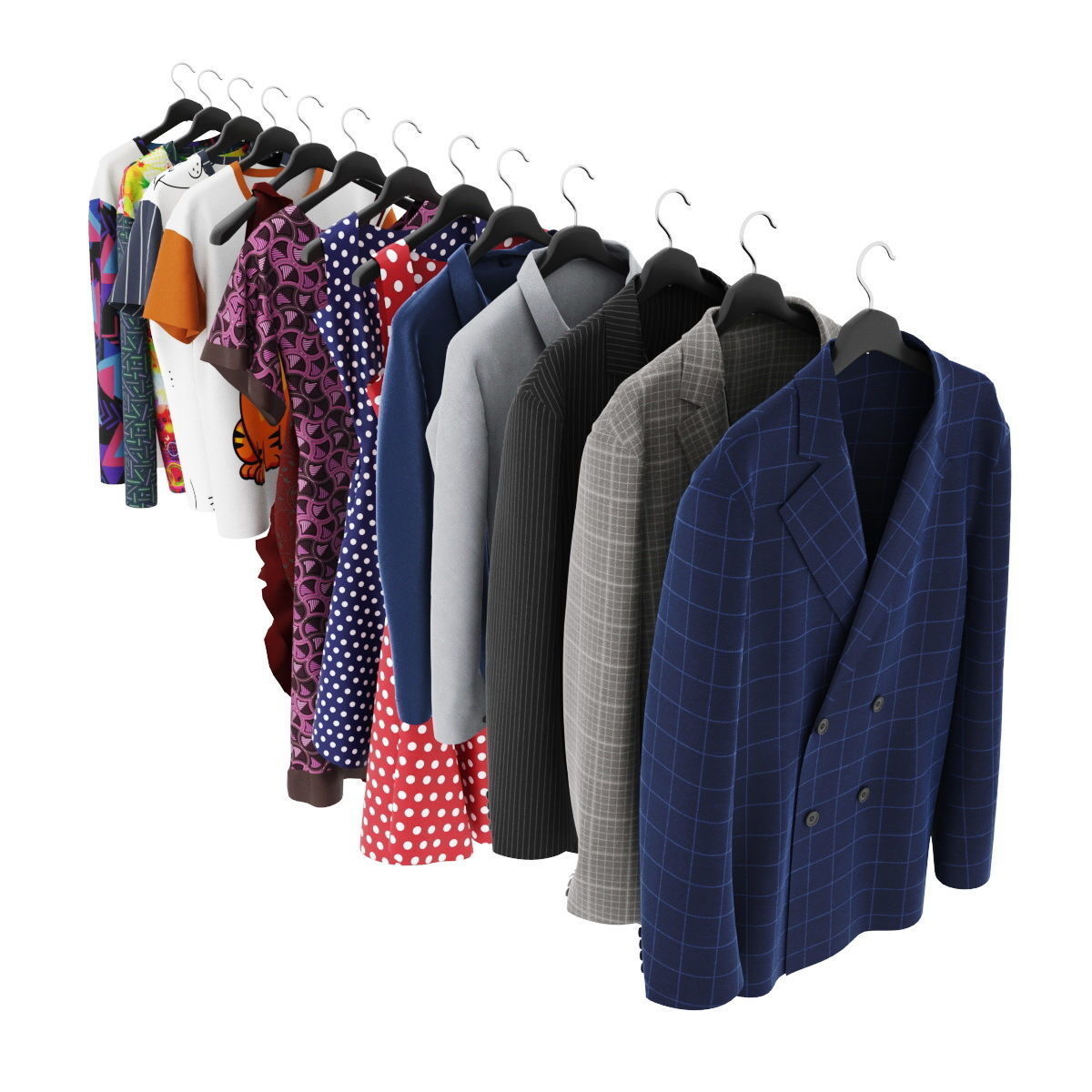 Collection clothes 04 3D model_2