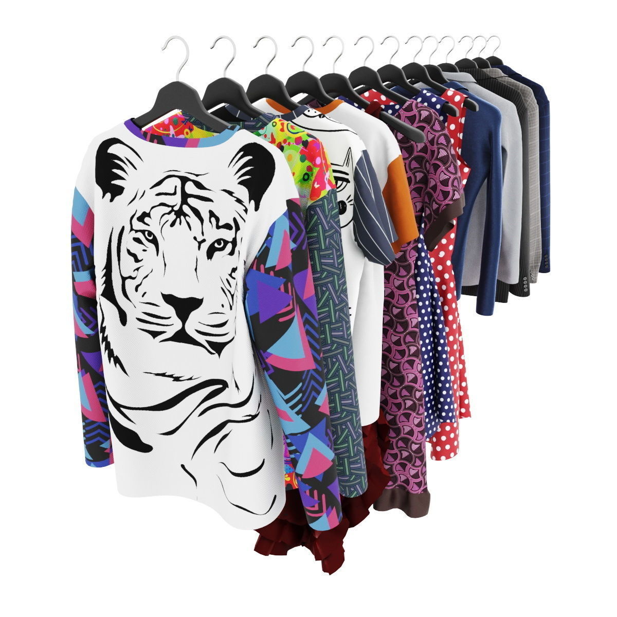 Collection clothes 04 3D model_4