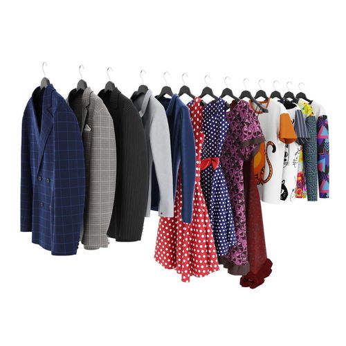 Collection clothes 04 3D model