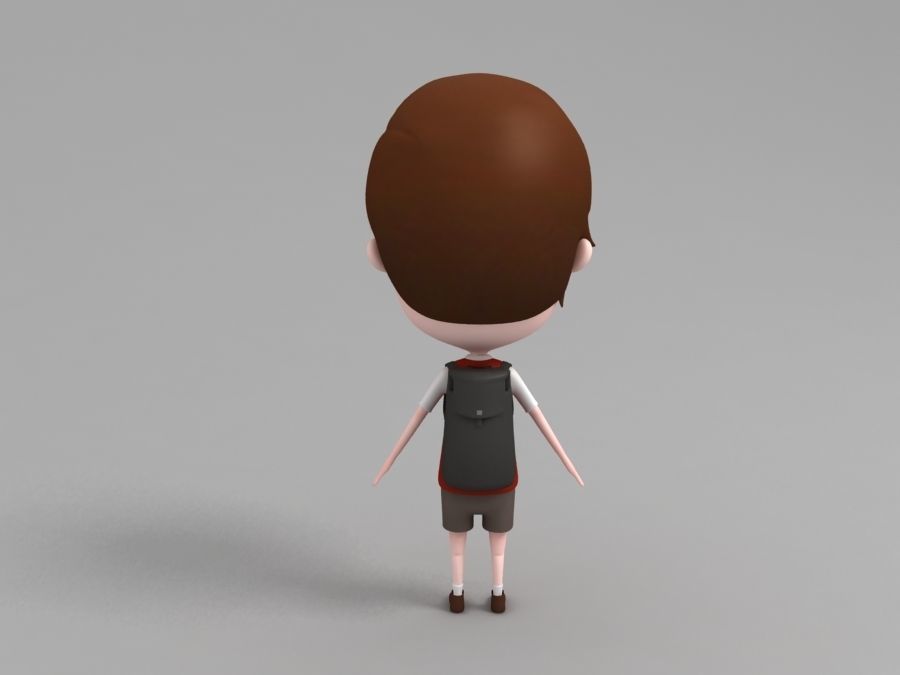 Boy Character 3D model_1