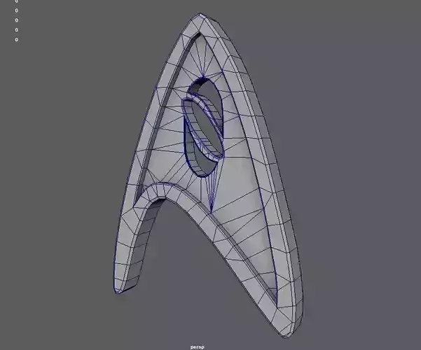 Badge of  science from Star Trek 3D print model