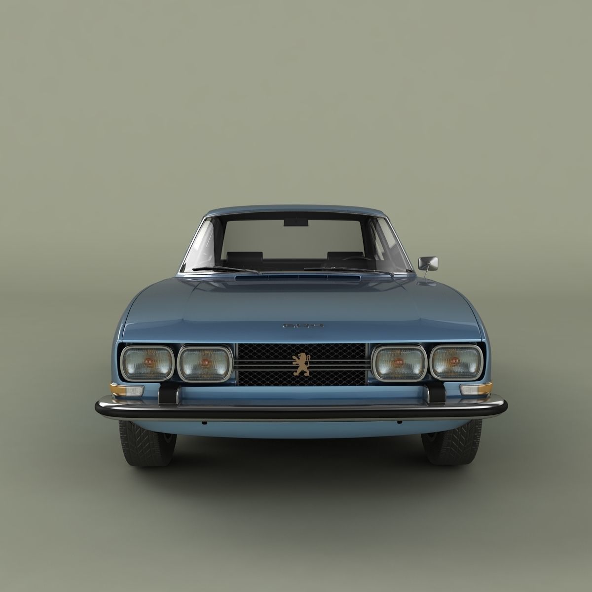 Peugeot 504 Coupe 3D model_4
