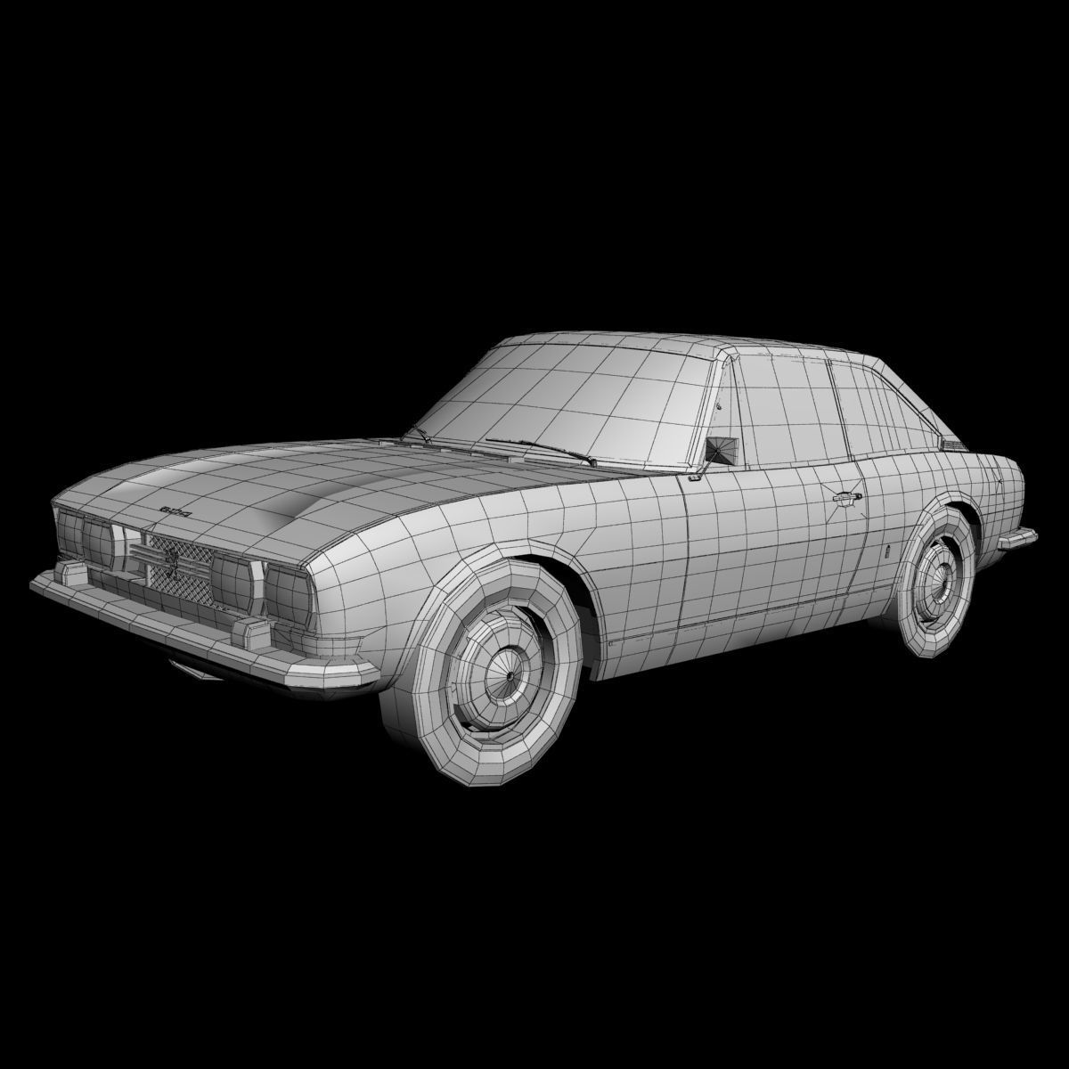 Peugeot 504 Coupe 3D model_12