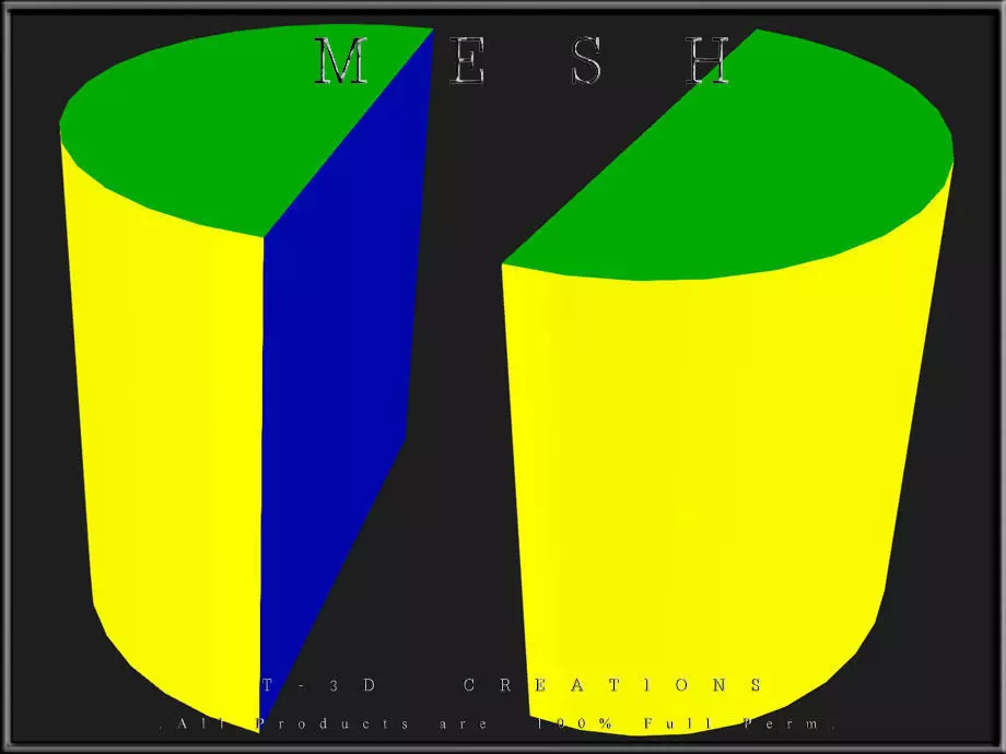 Half Cylinder Low-poly 3D model_0