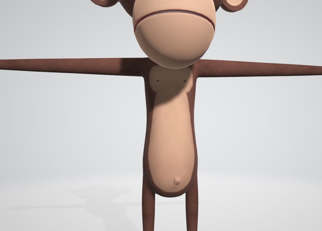 Cartoon monkey 3D model_14