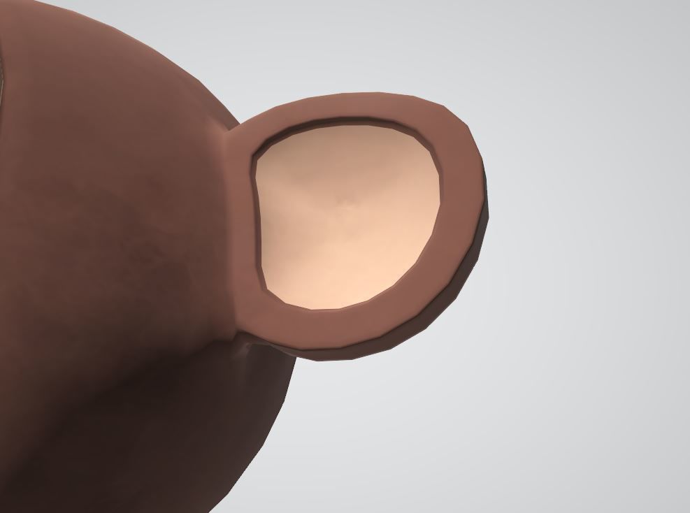 Cartoon monkey 3D model_16