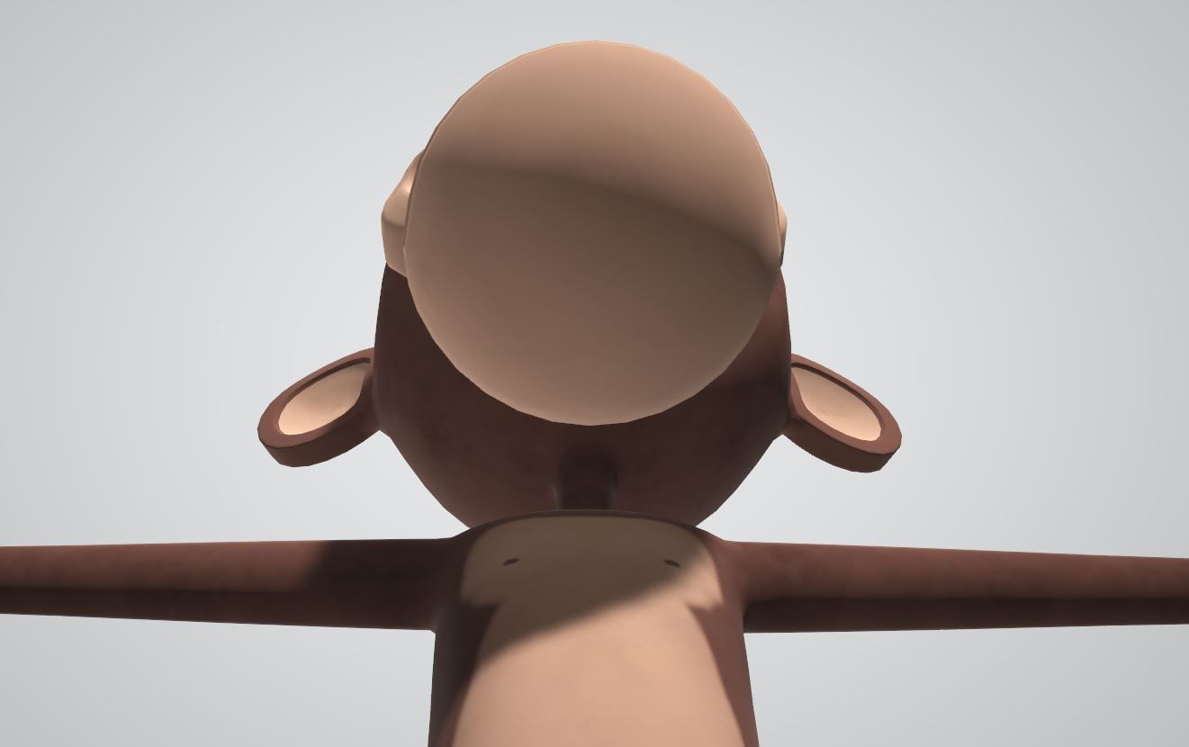 Cartoon monkey 3D model_15