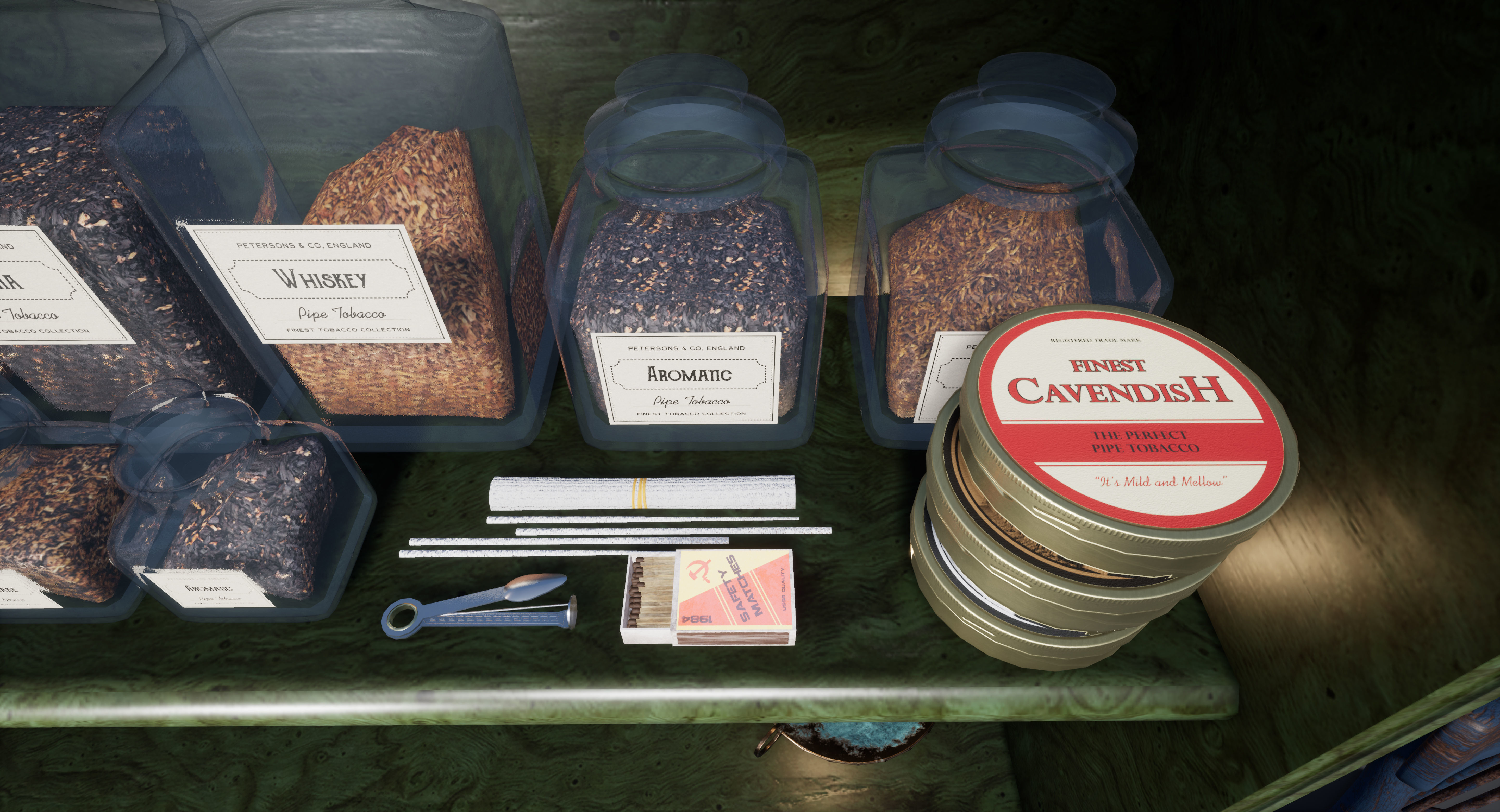 UE4 Pipe Smoking Set Low-poly 3D model_15