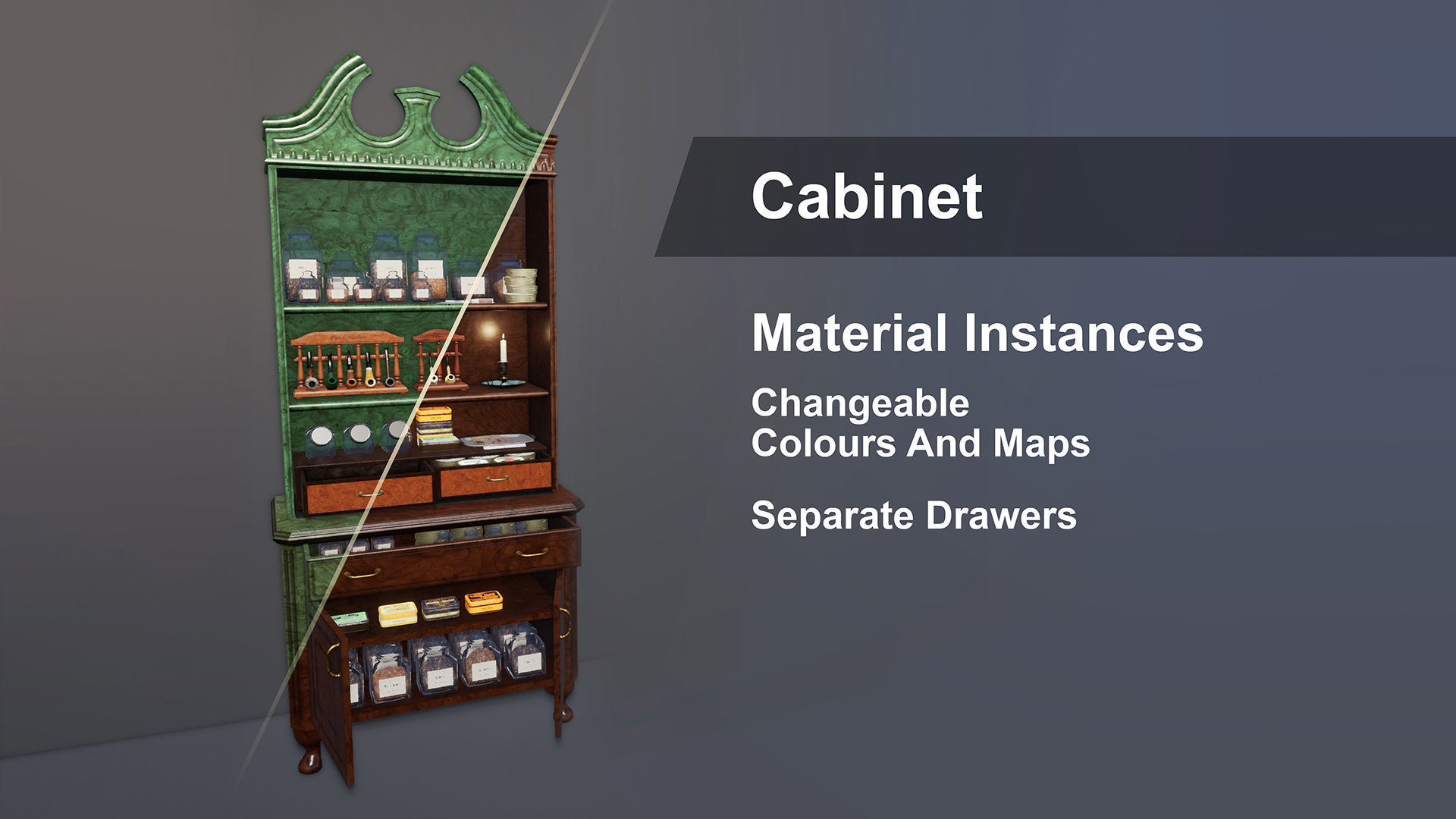 UE4 Pipe Smoking Set Low-poly 3D model_6