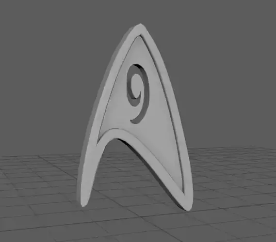 Badge of  engineer from Star Trek 3D print model