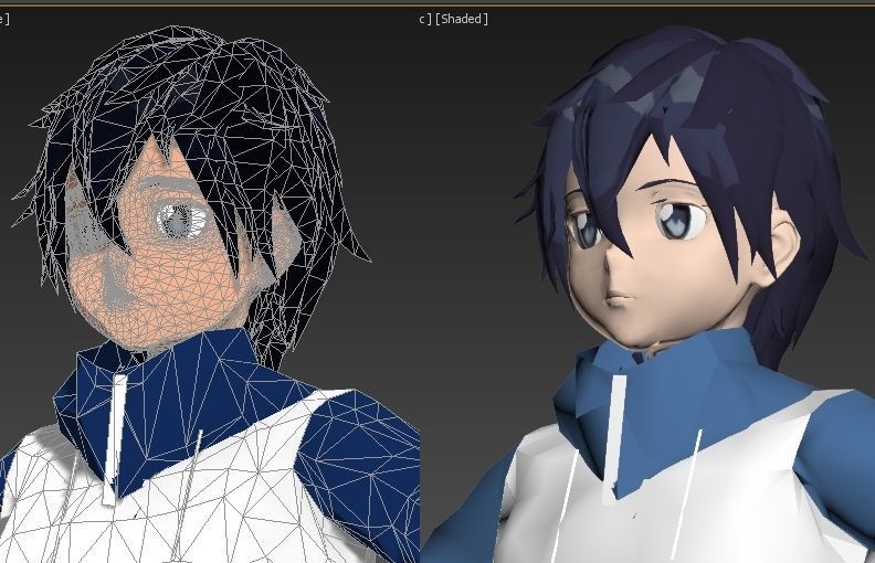 Saito zero no tsukaima VR - AR - low-poly 3D model Low-poly 3D model_3