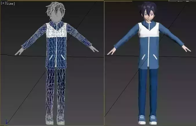 Saito zero no tsukaima VR - AR - low-poly 3D model Low-poly 3D model