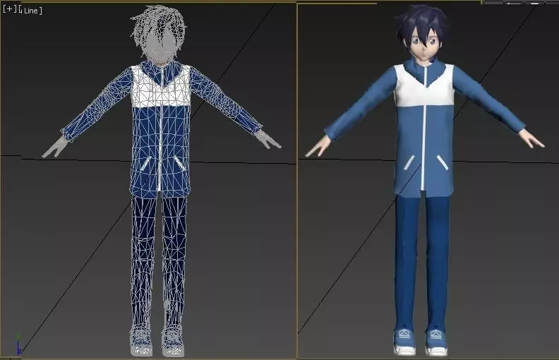 Saito zero no tsukaima VR - AR - low-poly 3D model Low-poly 3D model_0