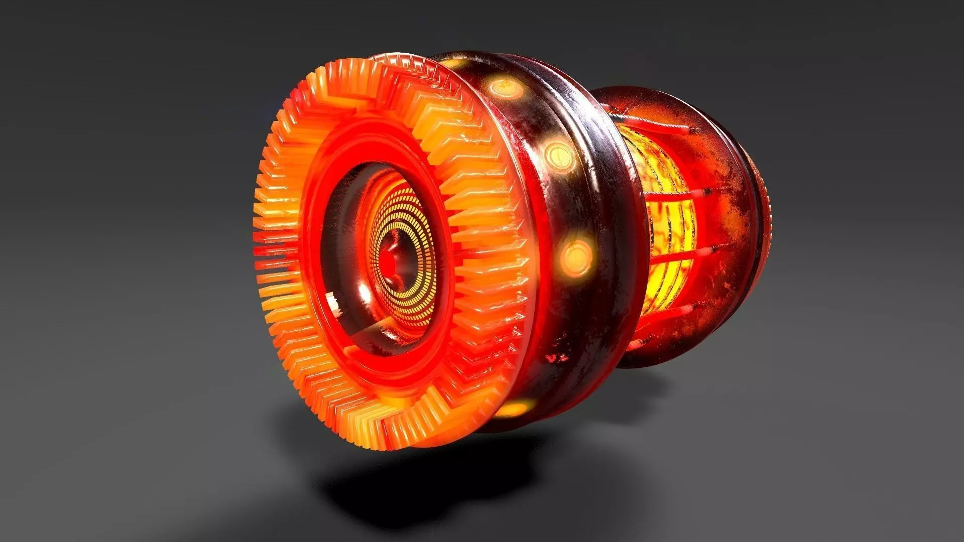 POWERCELL orange light bulb 3D model_0