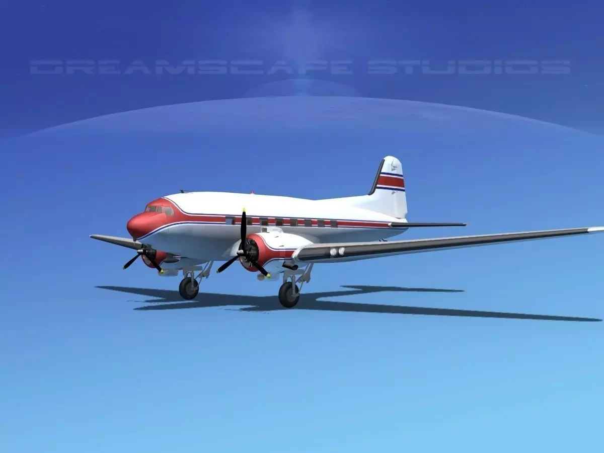 Douglas DC-3 Private 2 3D model