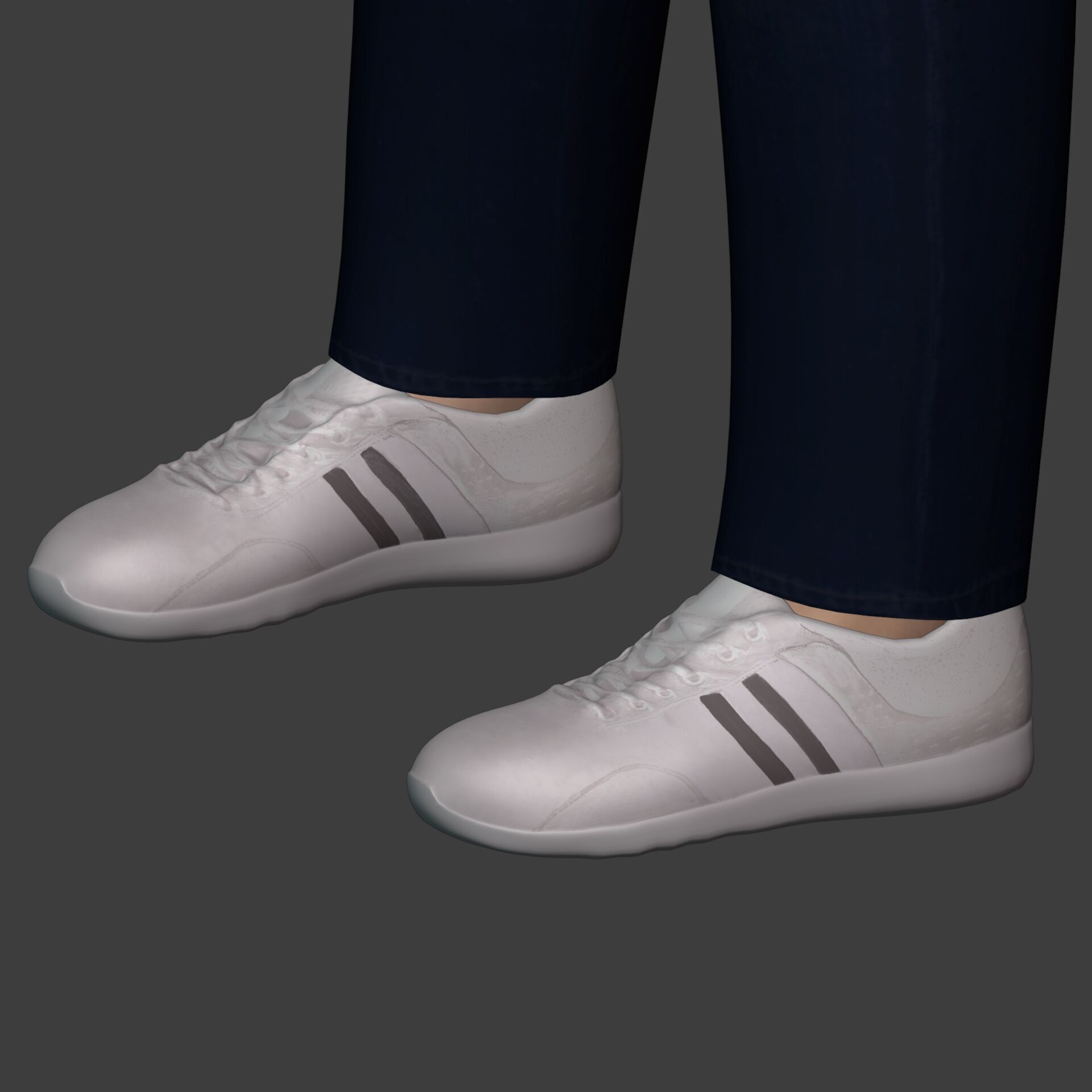 Asian Man With Casual Clothes -- Rigged Low-poly 3D model_26