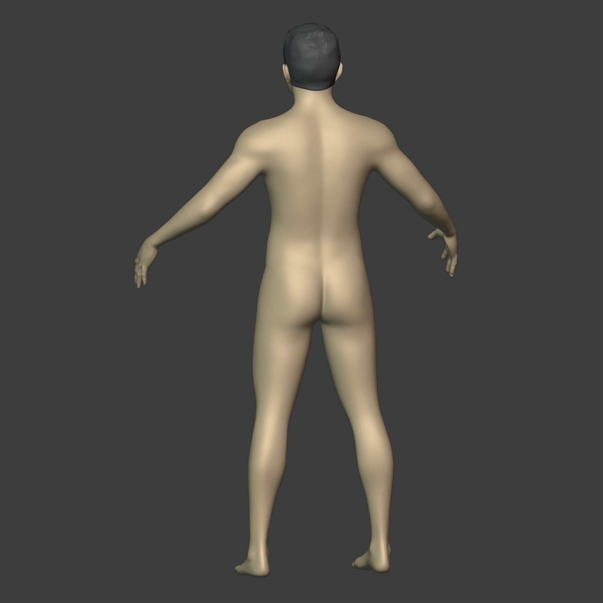 Asian Man With Casual Clothes -- Rigged Low-poly 3D model_20