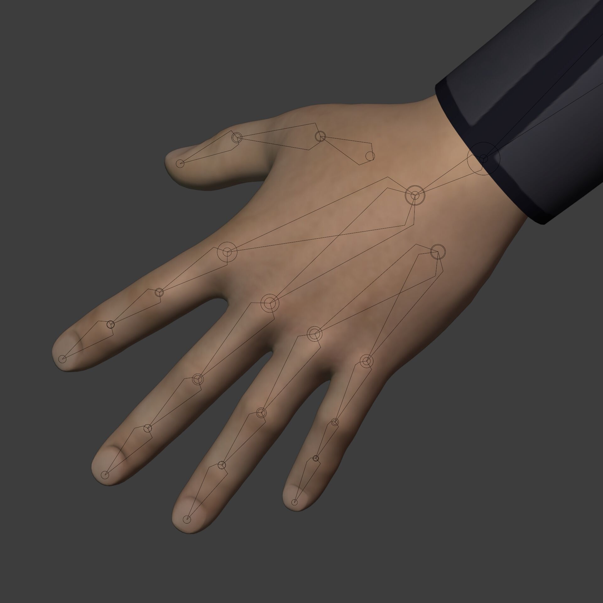 Asian Man With Casual Clothes -- Rigged Low-poly 3D model_28