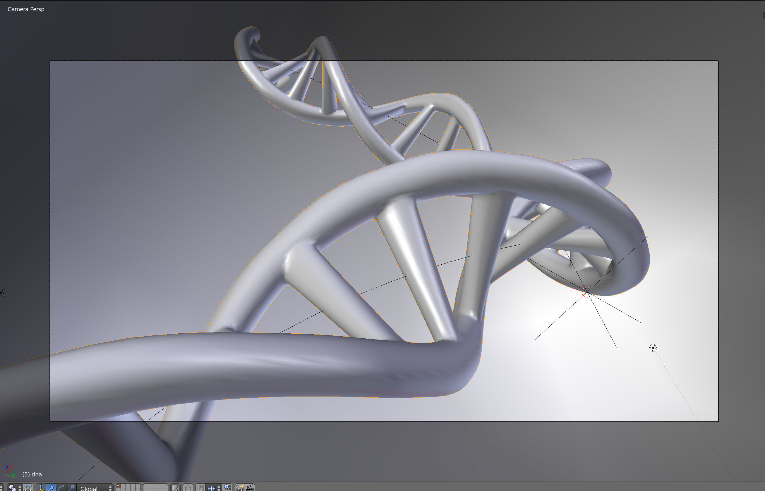 DNA Double Helix 3D model 3D model_6