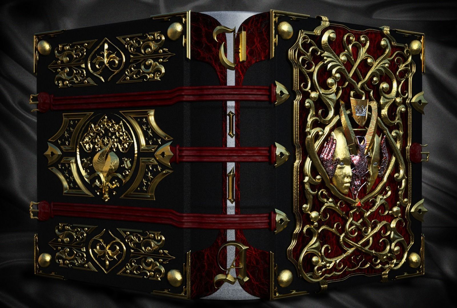 Jewel book 3D model_3