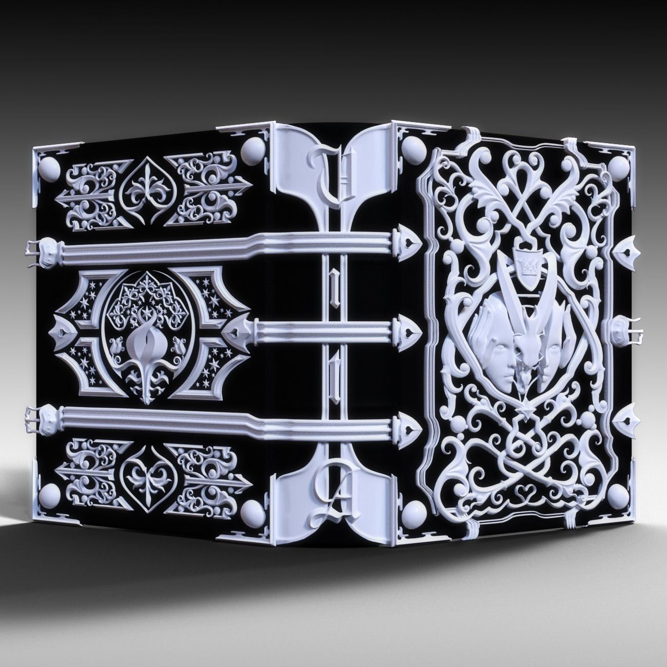 Jewel book 3D model_5