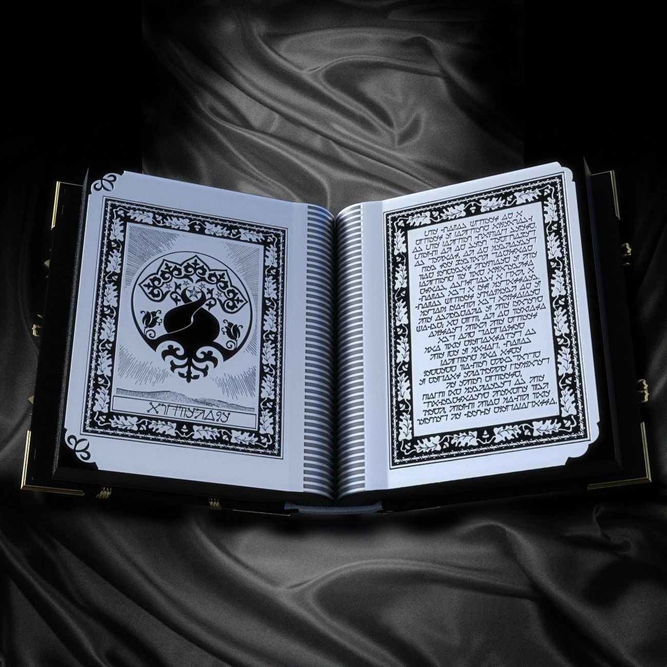 Jewel book 3D model_6