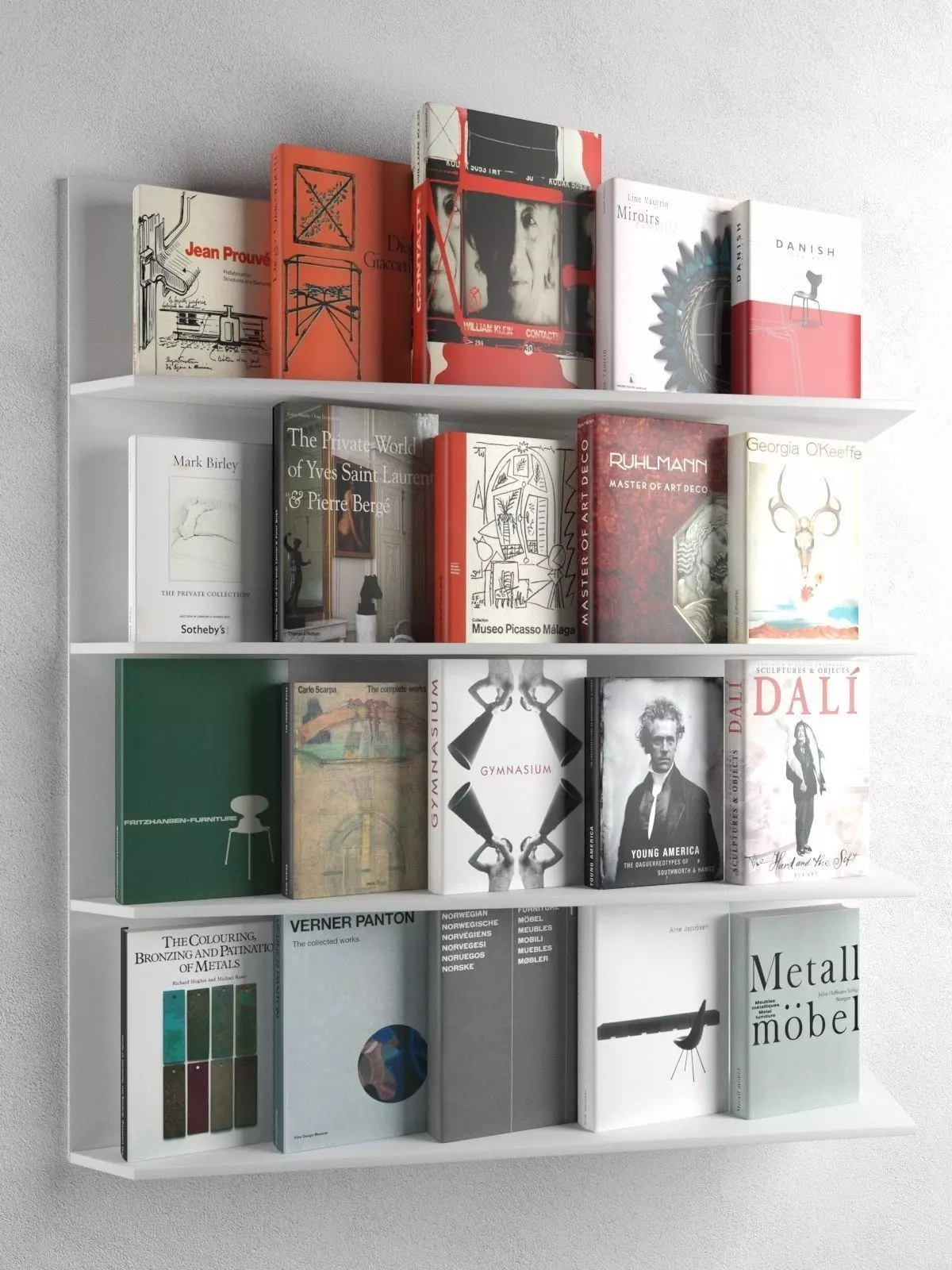 Books Set 10 3D model_0