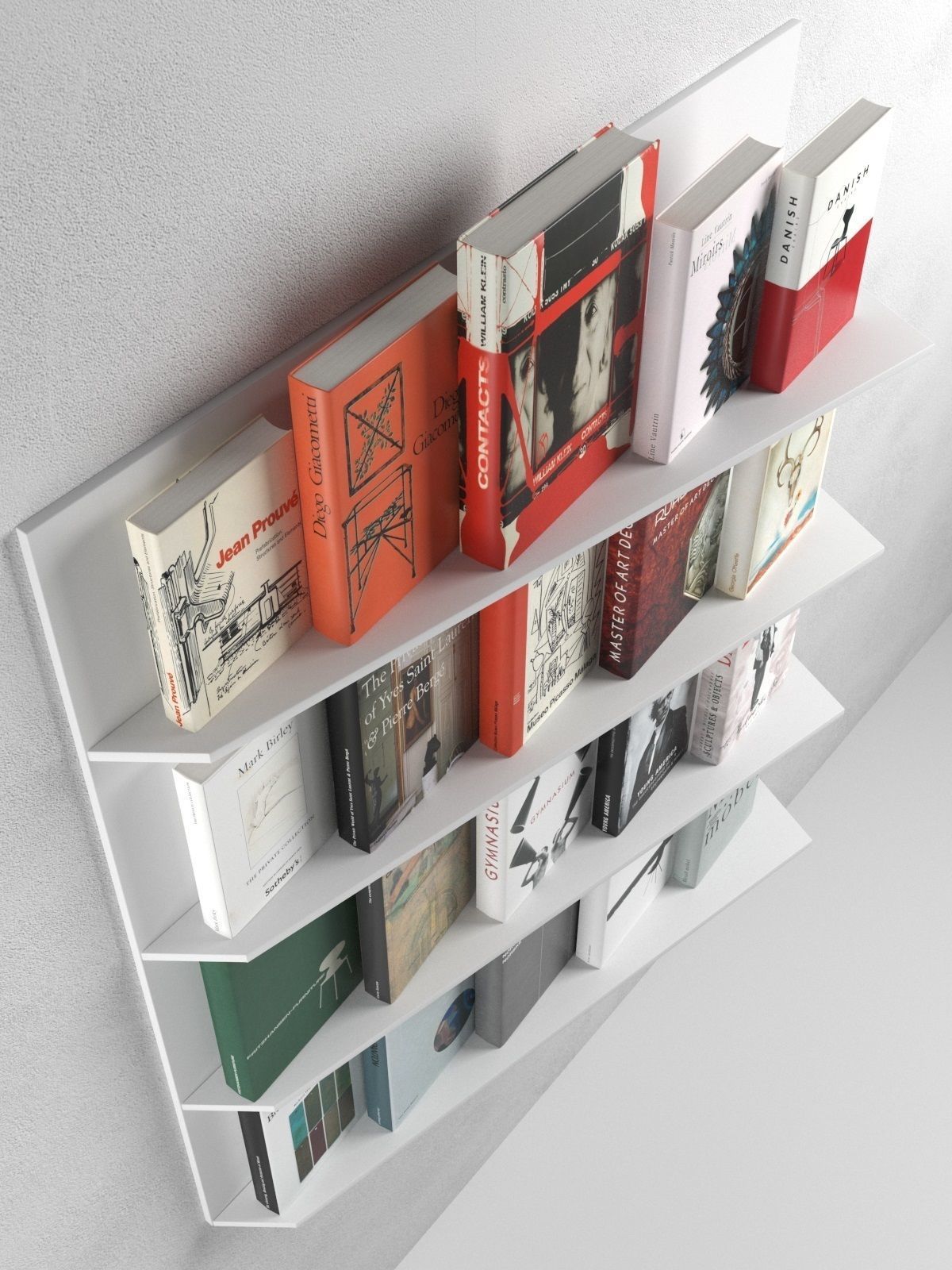 Books Set 10 3D model_2