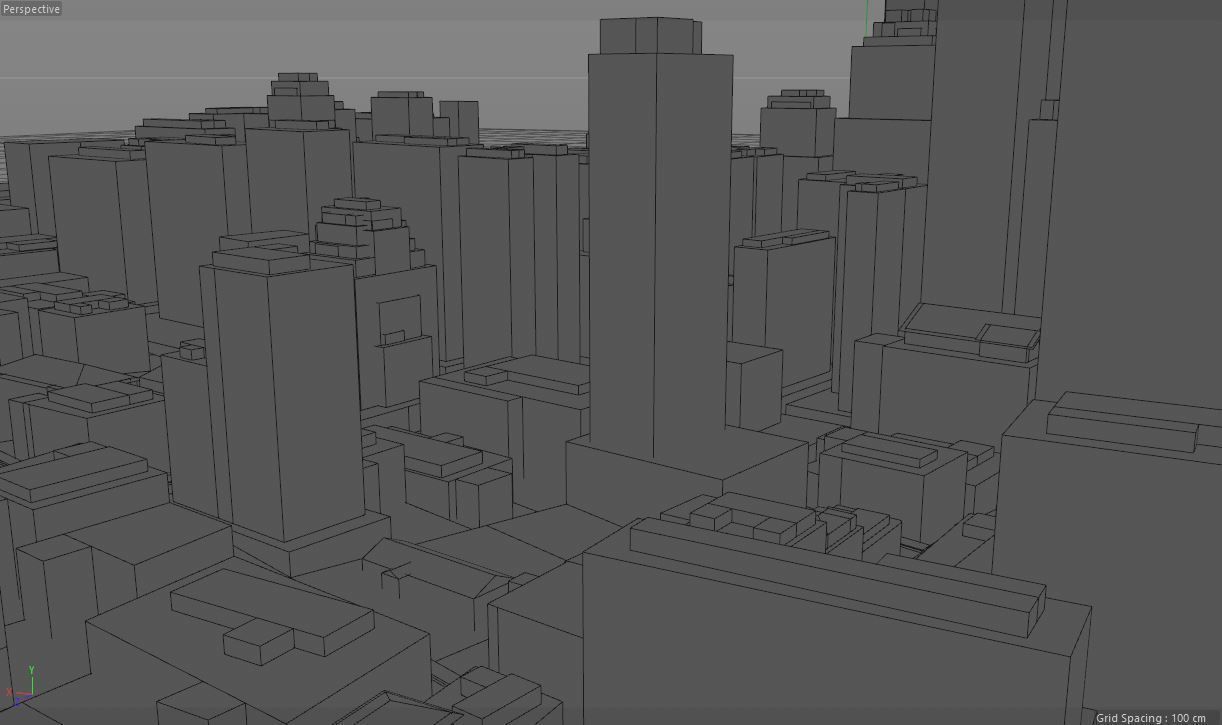LOWPOLY NIGHT CITY Low-poly 3D model_28