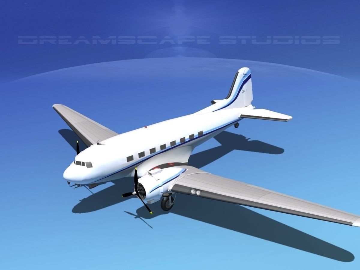 Douglas DC-3 Private 3 3D model_19