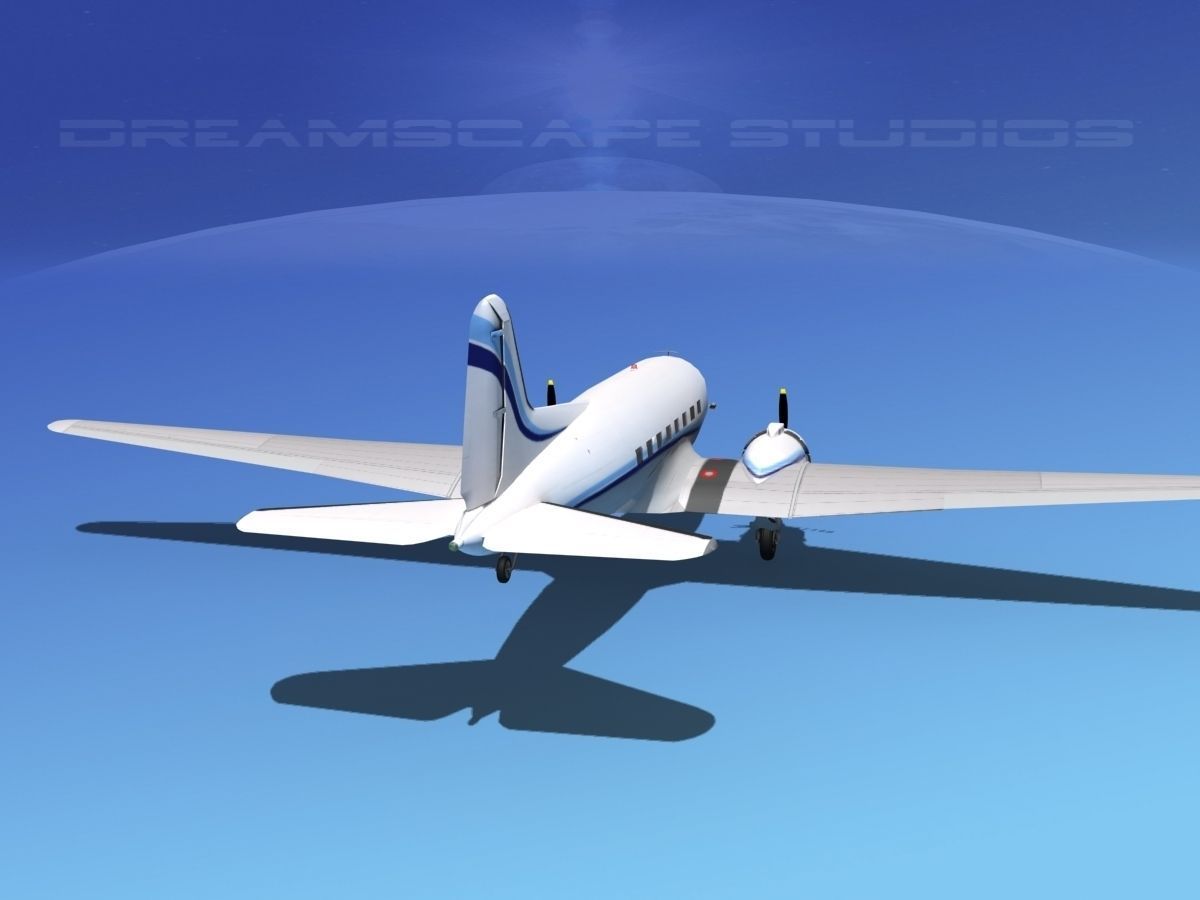 Douglas DC-3 Private 3 3D model_13