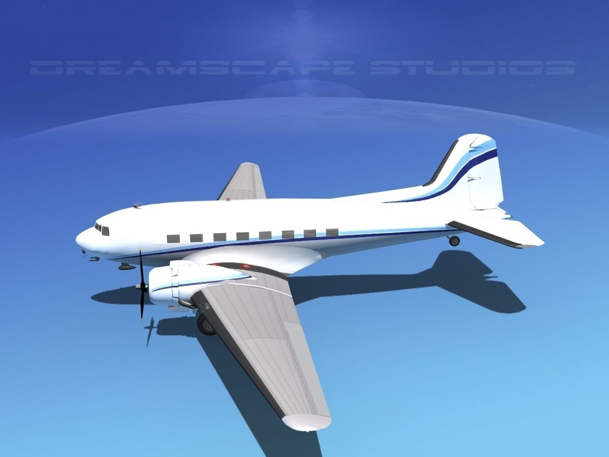 Douglas DC-3 Private 3 3D model_18