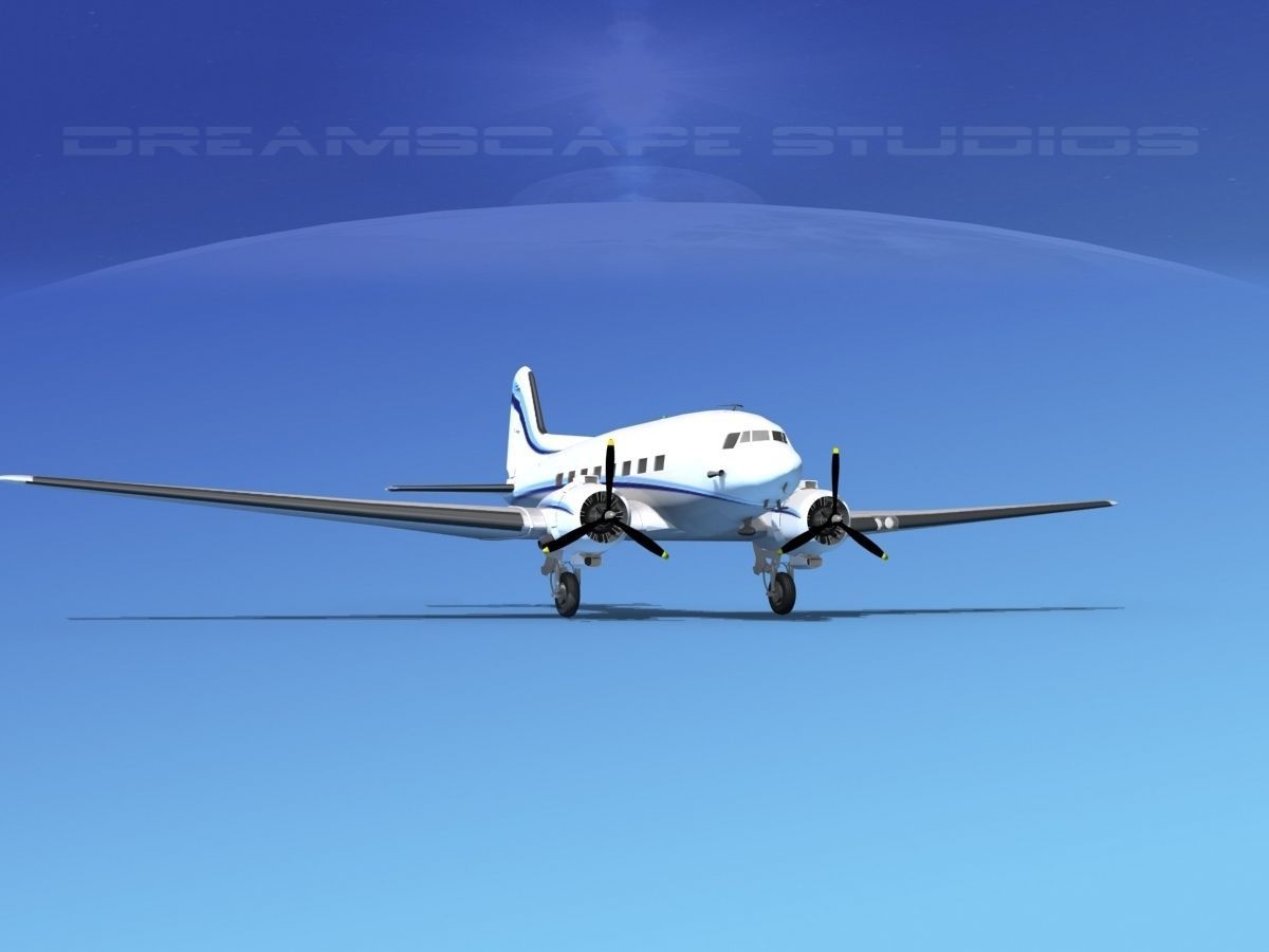 Douglas DC-3 Private 3 3D model_7