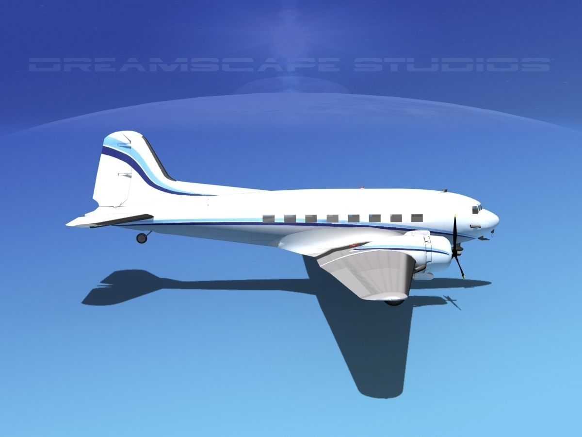 Douglas DC-3 Private 3 3D model_12