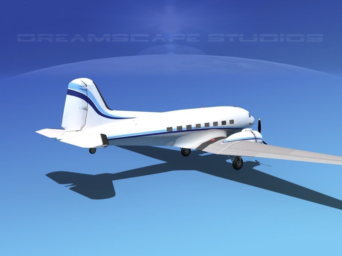 Douglas DC-3 Private 3 3D model_14