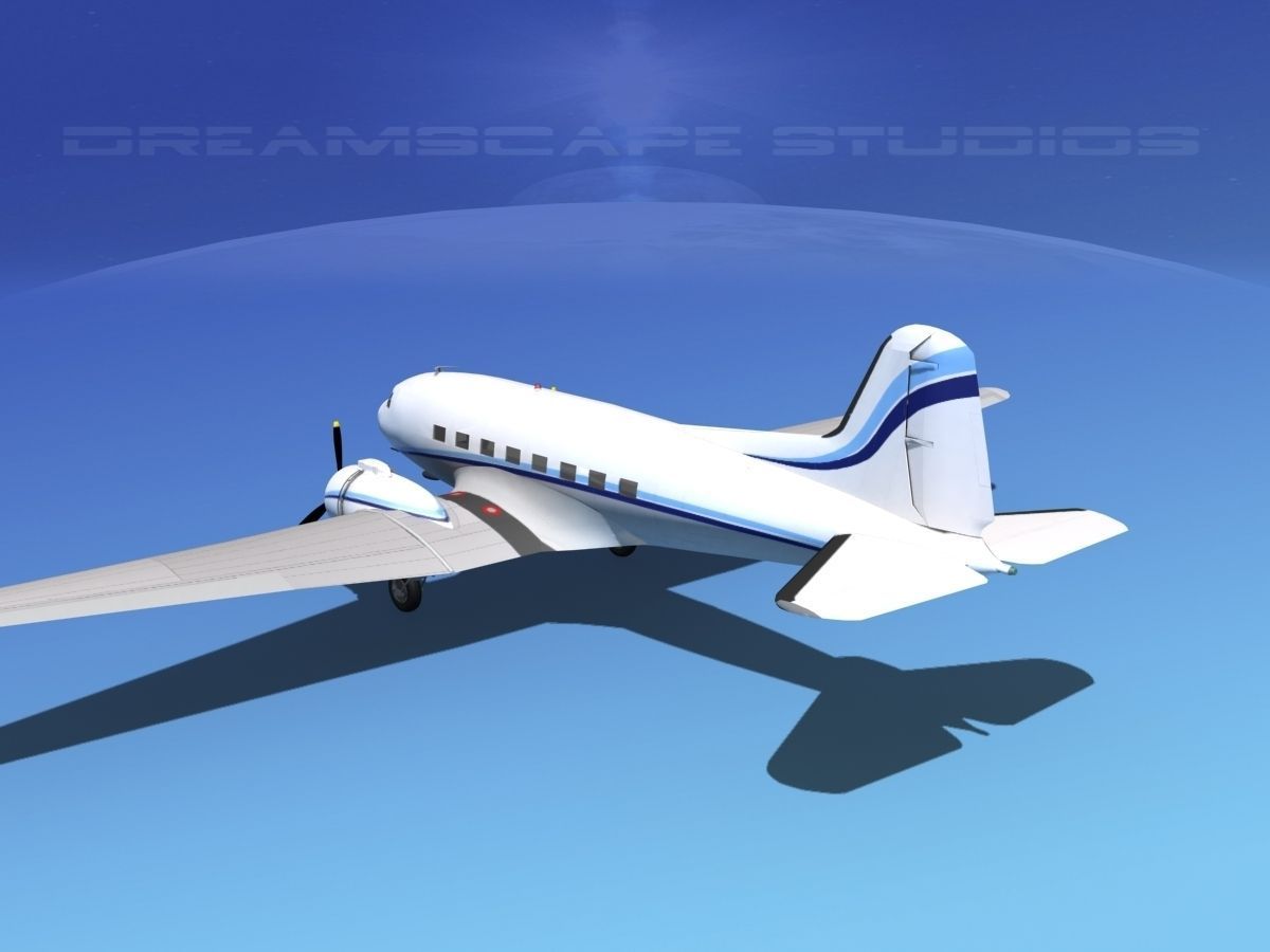 Douglas DC-3 Private 3 3D model_15