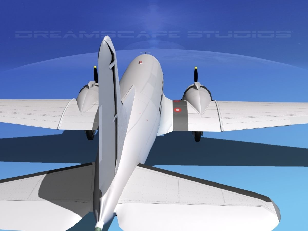 Douglas DC-3 Private 3 3D model_8
