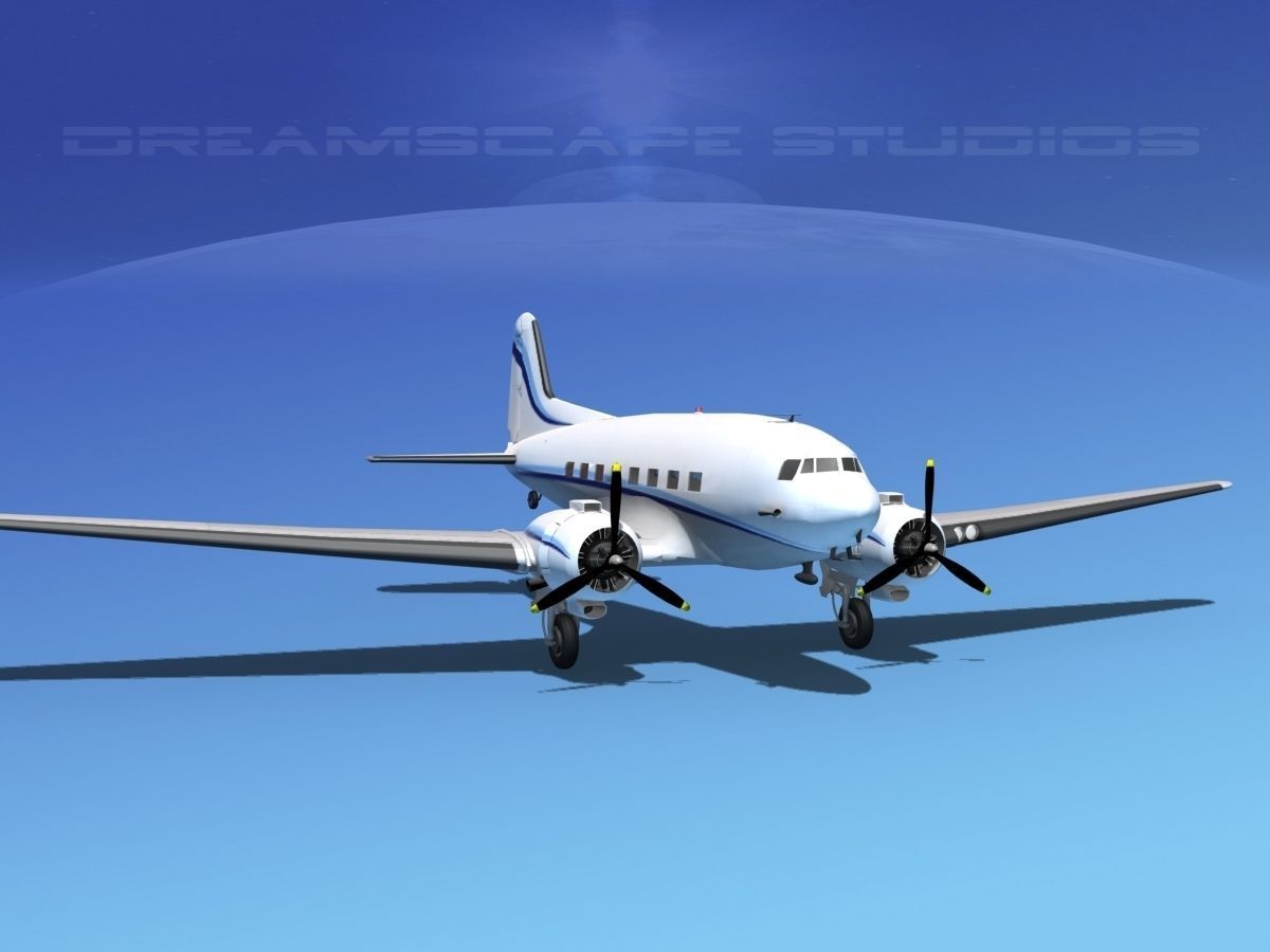 Douglas DC-3 Private 3 3D model_11